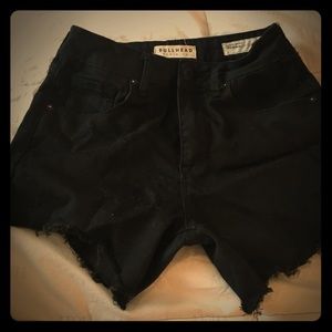 Bullhead  Denim Co. high-rise frayed shorts